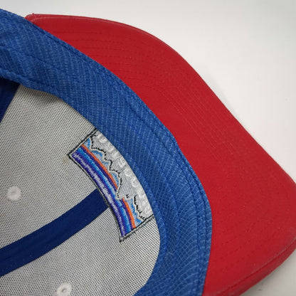 Patagonia Trucker Hat One Size White Blue Red Mesh Snapback Logo Patch Mountain