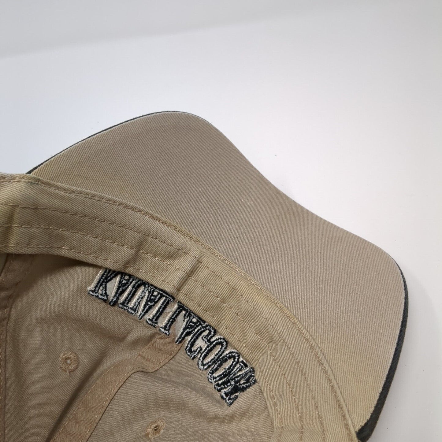 Kauai Lagoons Strapback Hat Tan One Size Solid Adjustable Imperial