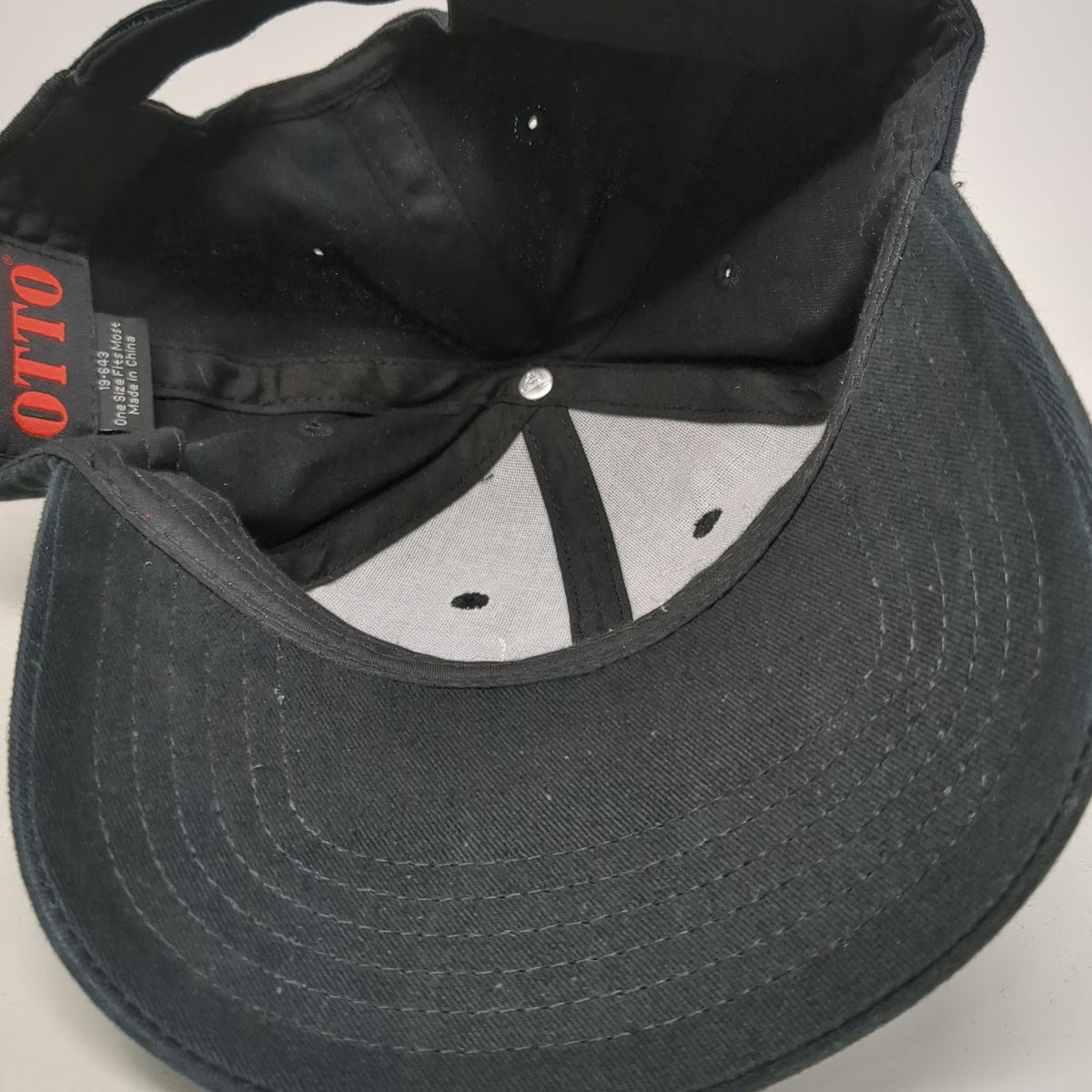 Otto Baseball Cap Black One Size Stokes Fresh Food Market Strapback Cotton Hat