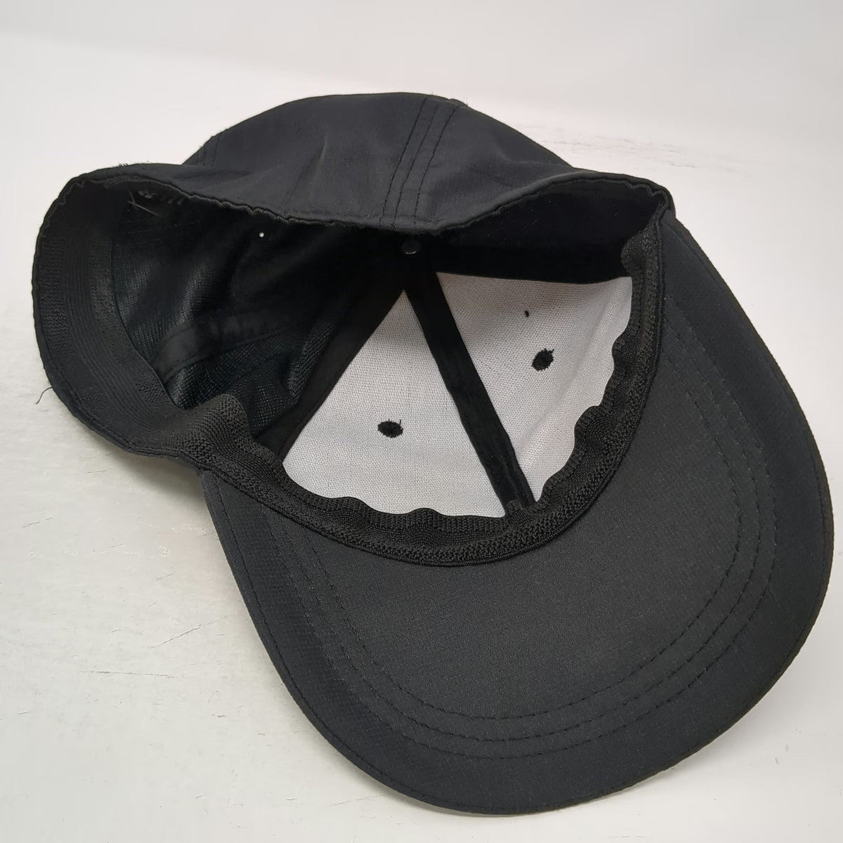 RBX Baseball Cap Black One Size Flexible Fitted Polyester Sport Performance Hat