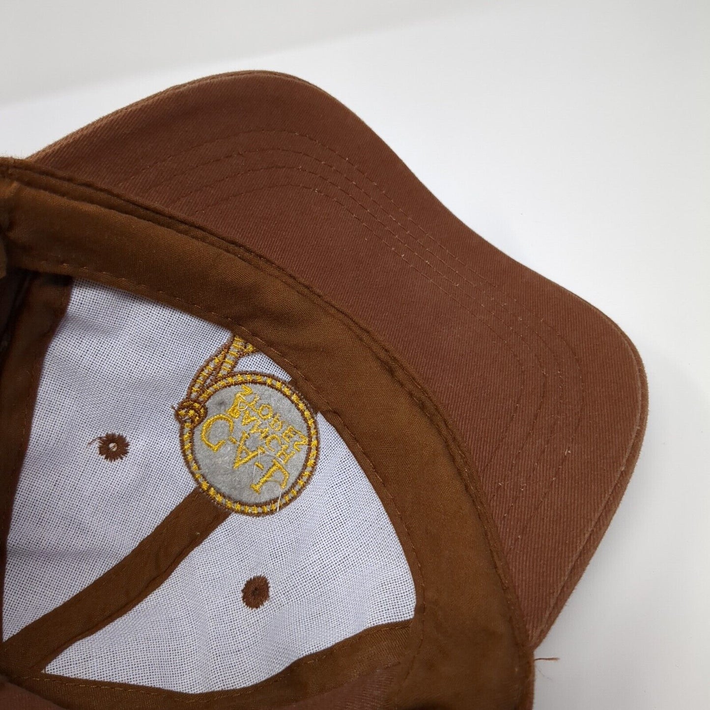 CAL Ranch Stores Strapback Hat Brown OSFA Adjustable Embroidered 6 Panel Cotton