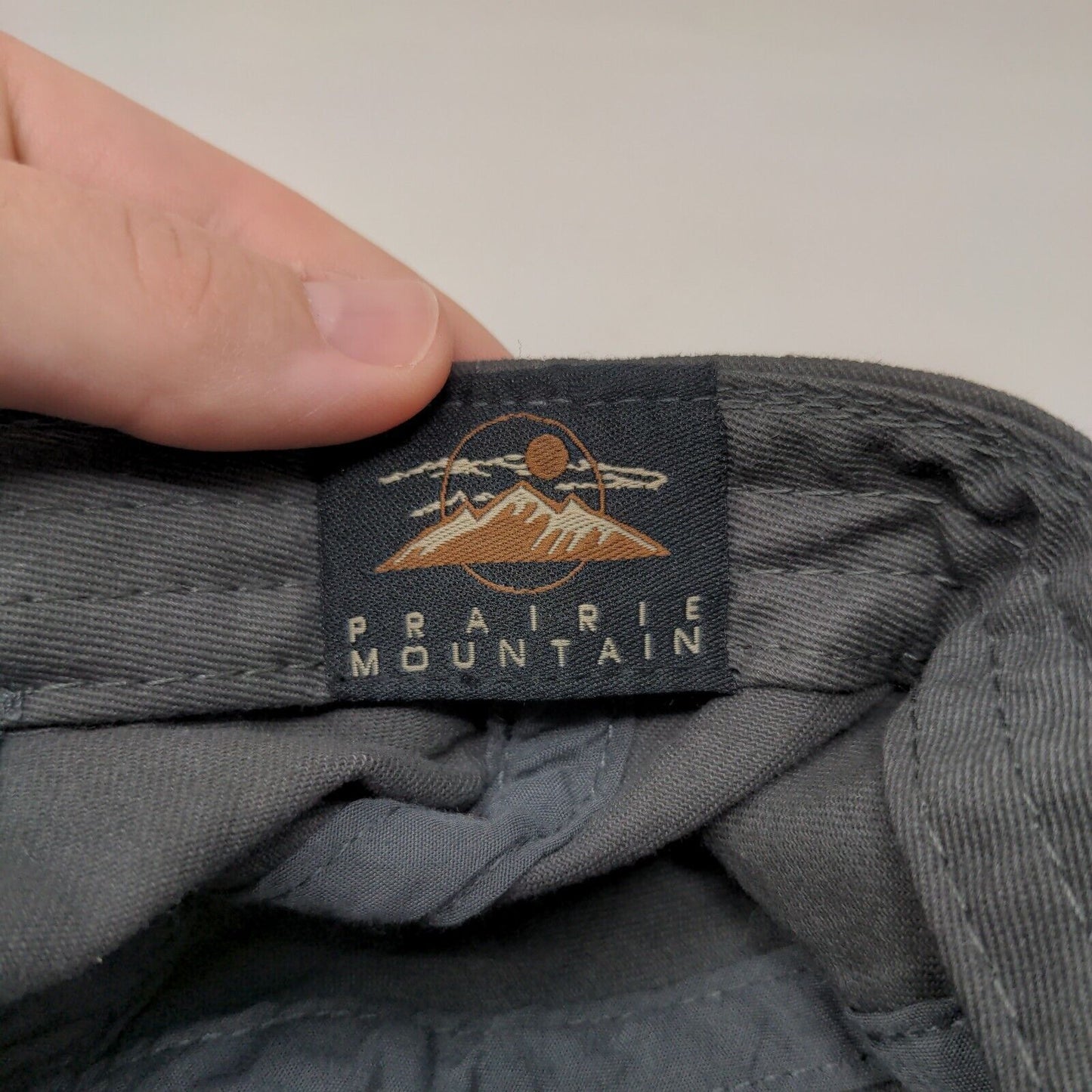 Alaska The Last Frontier Slideback Hat Gray Large Prairie Mountain W/Tags