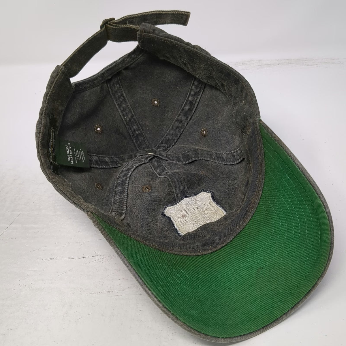 Eddie Bauer Baseball Cap Gray One Size Sport Shop Seattle Patch Slideback Hat