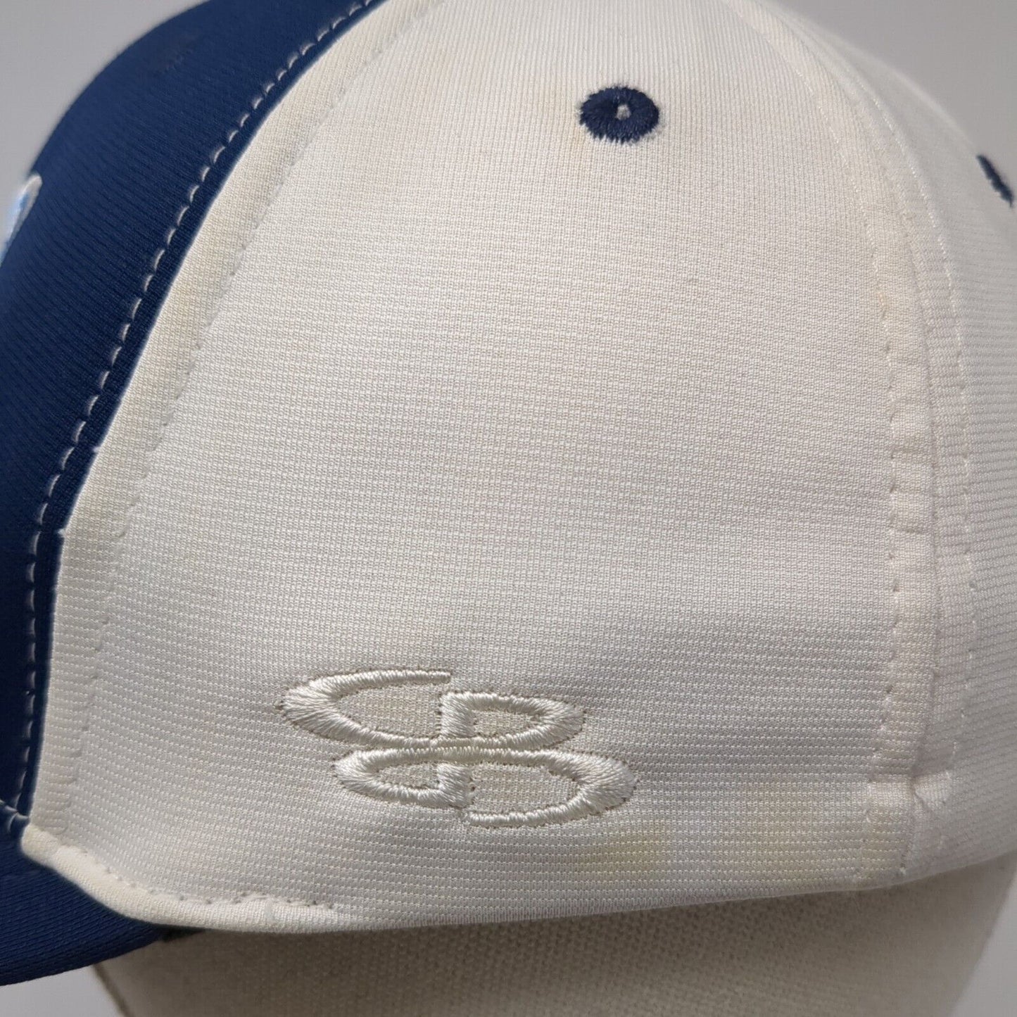 Boombah Fitted Hat Blue S-M Embroidered Colorblock 6 Panel Outdoor