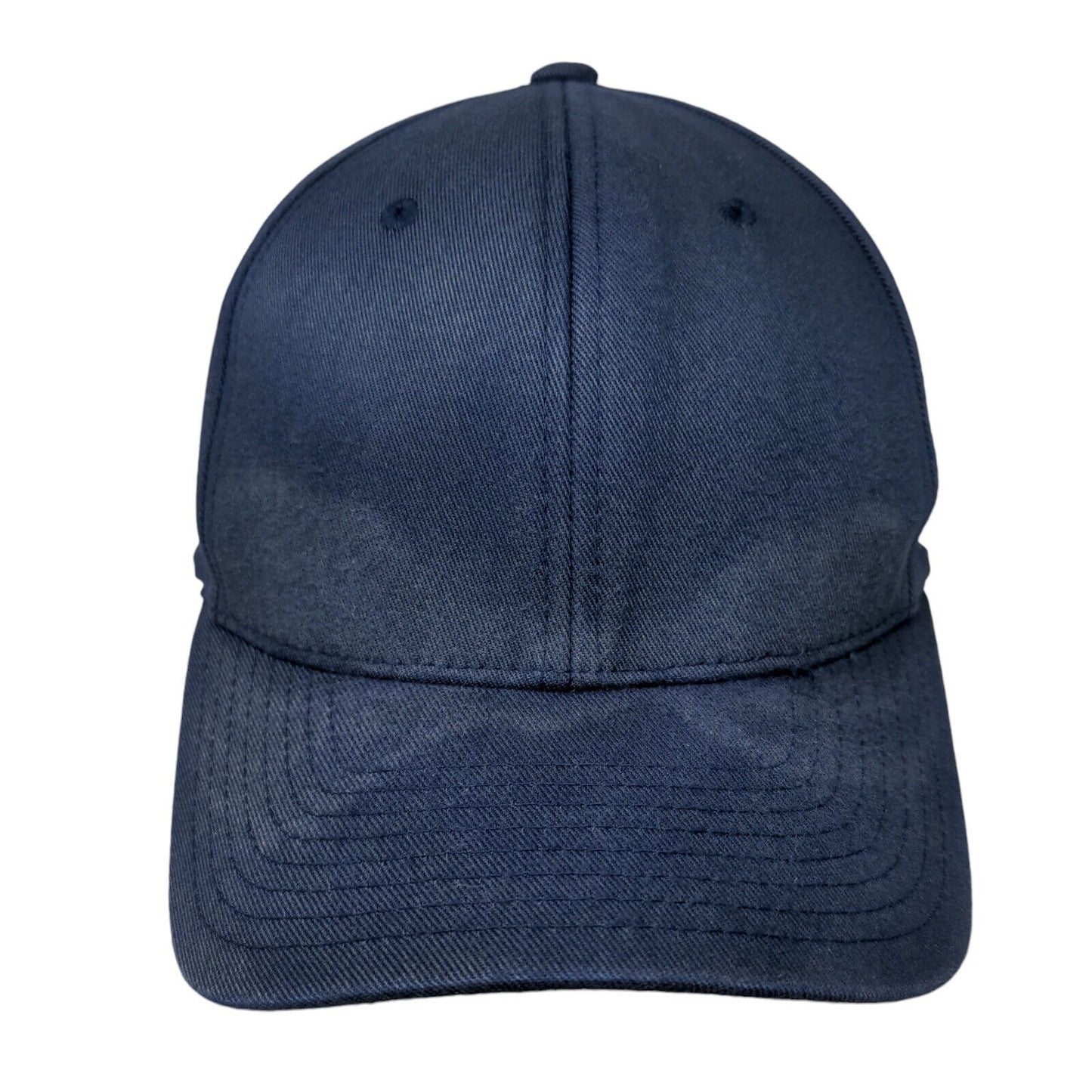 Flexfit Yupoong Fitted Hat Blue Small/Medium Solid Blank 6 Panel