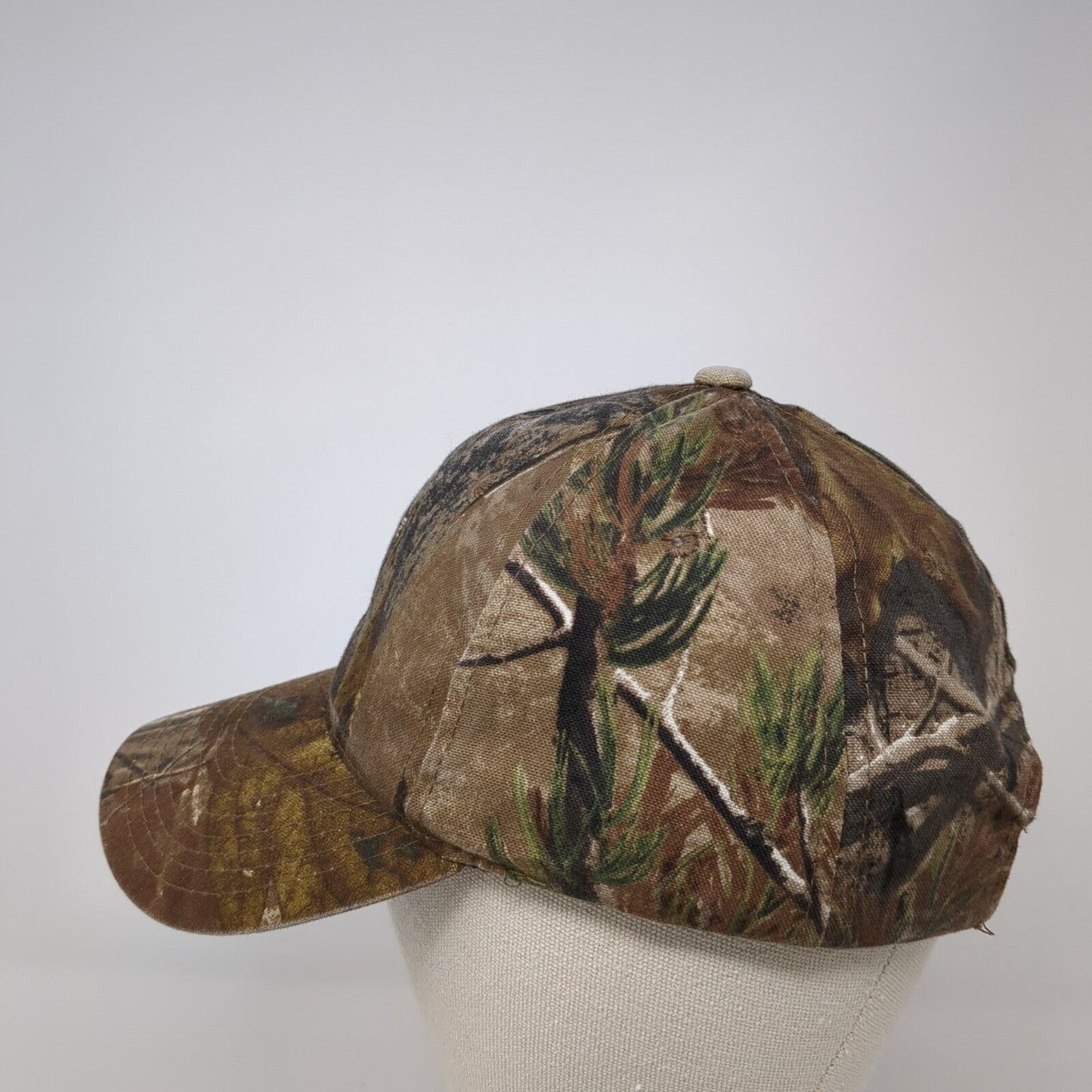 Realtree Strapback Hat Camouflage One Size Adjustable Vented Holes Signatures