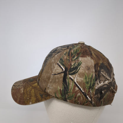 Realtree Strapback Hat Camouflage One Size Adjustable Vented Holes Signatures