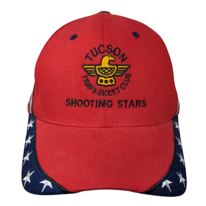 Tucson Trap & Skeet Club Shooting Stars Strapback Hat Red OSFM