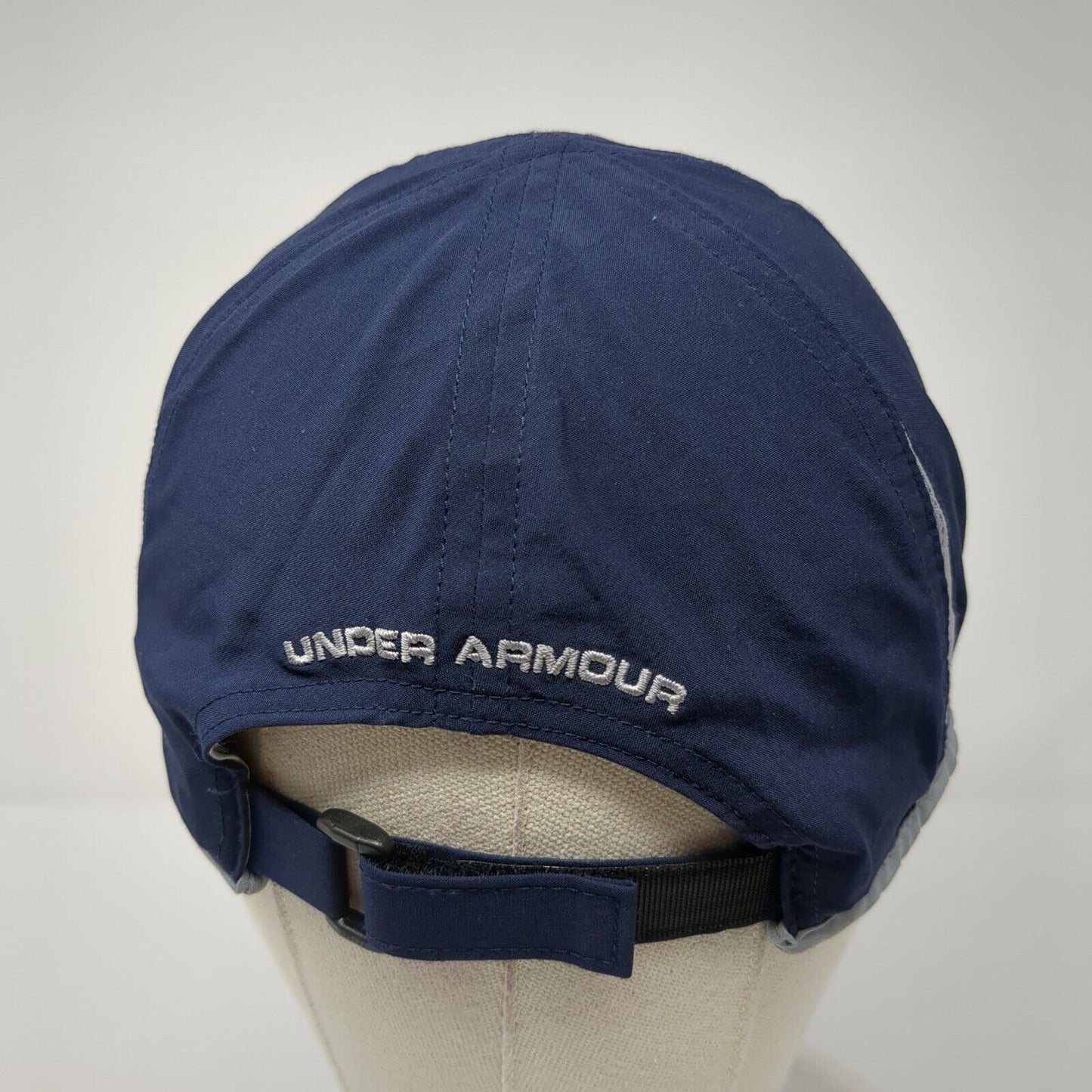 Under Armour Cold Black Strapback Hat Blue One Size Adjustable Outdoor