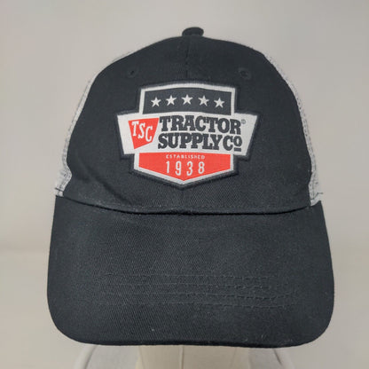 Tractor Supply Co Snapback Mesh Back Trucker Hat Black One Size Colorblock