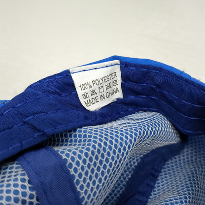Blue NY Logo Baseball Cap OSFM Mesh Side Panels Adjustable Strapback Sport Hat
