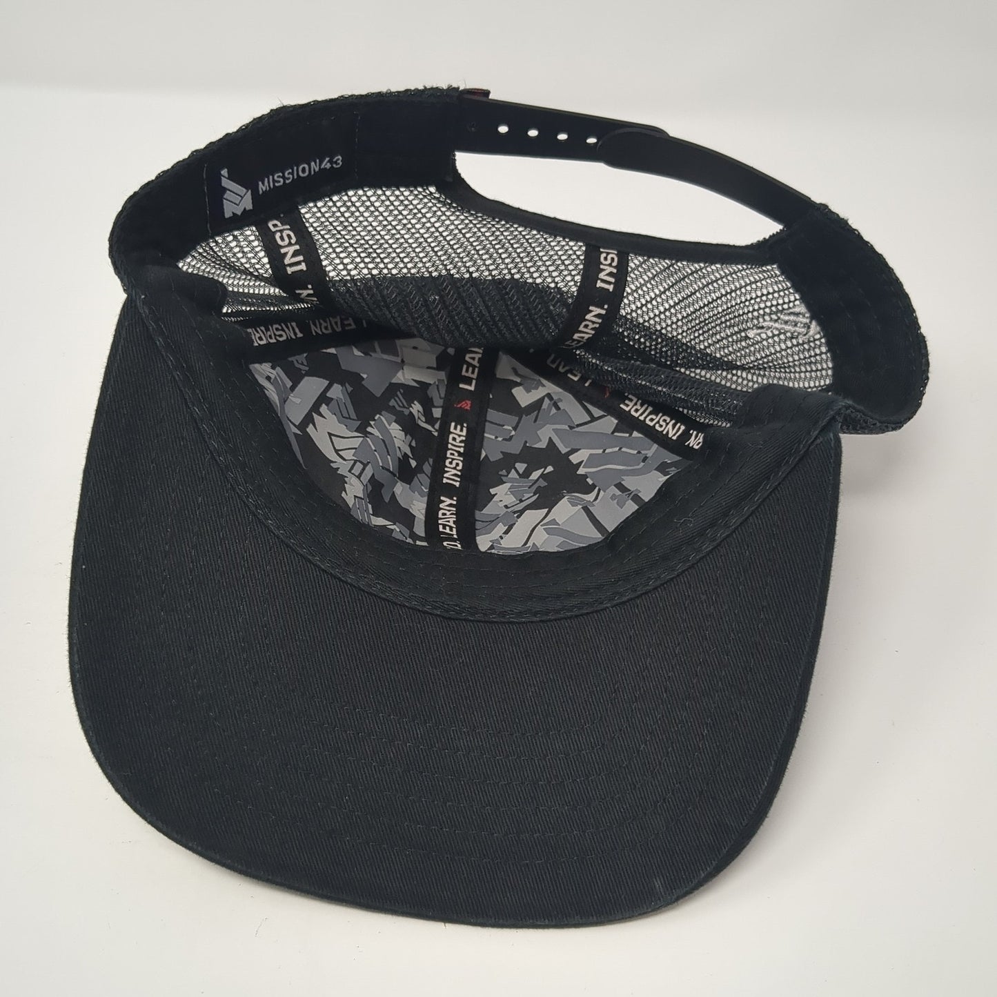 American Flag Mission43 Snapback Trucker Hat Black One Size Mesh Back