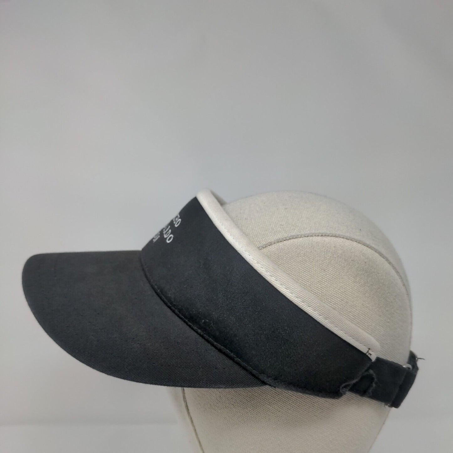 Rancho Bernardo Inn Slideback Sun Visor Hat Black OS Adjustable Pukka Cotton