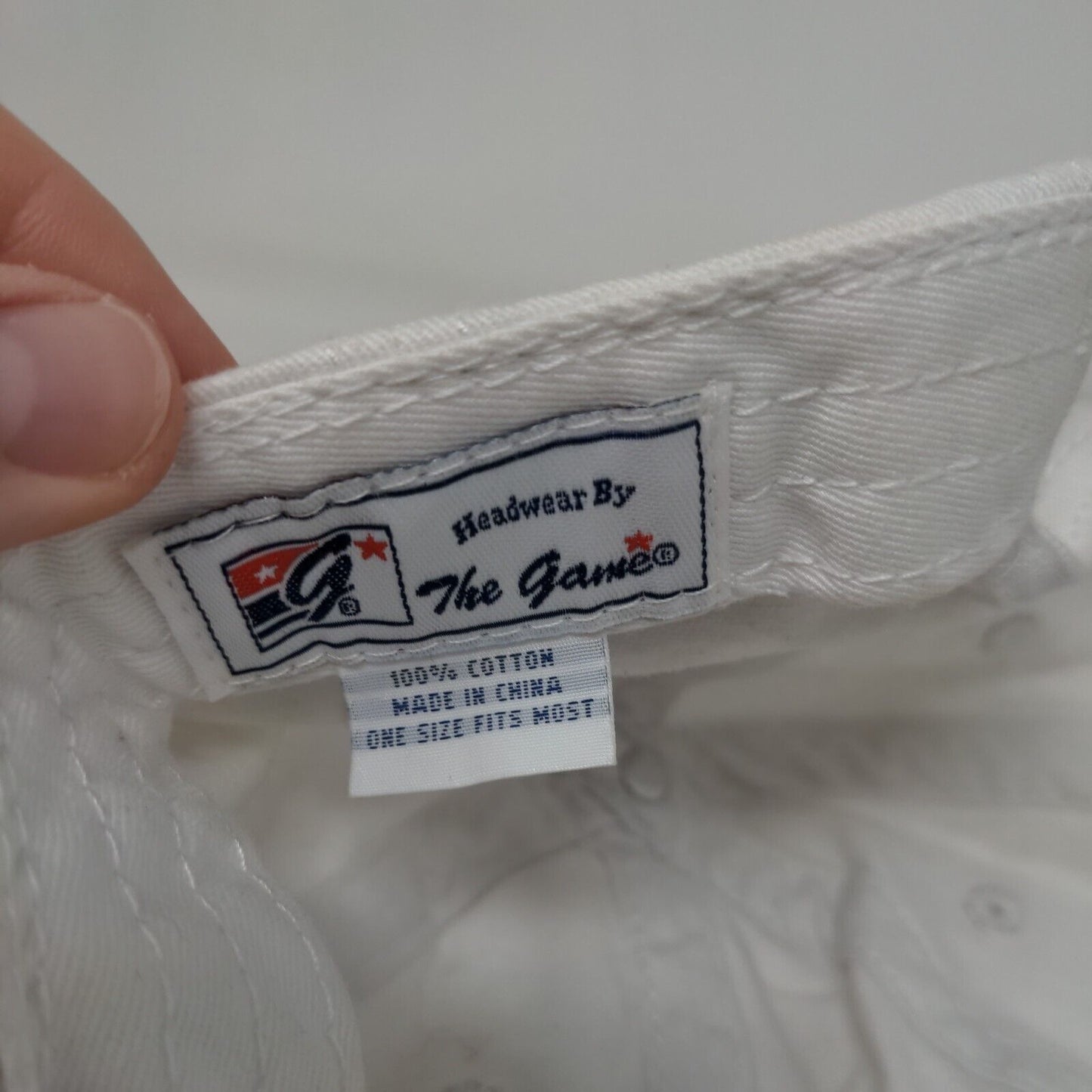 Shannon's Fish Fry and Bike Ride Strapback Hat White OS Embroidered The Game