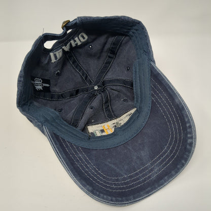 Idaho Famous Potatoes Slideback Hat Blue One Size Embroidered 6 Panel