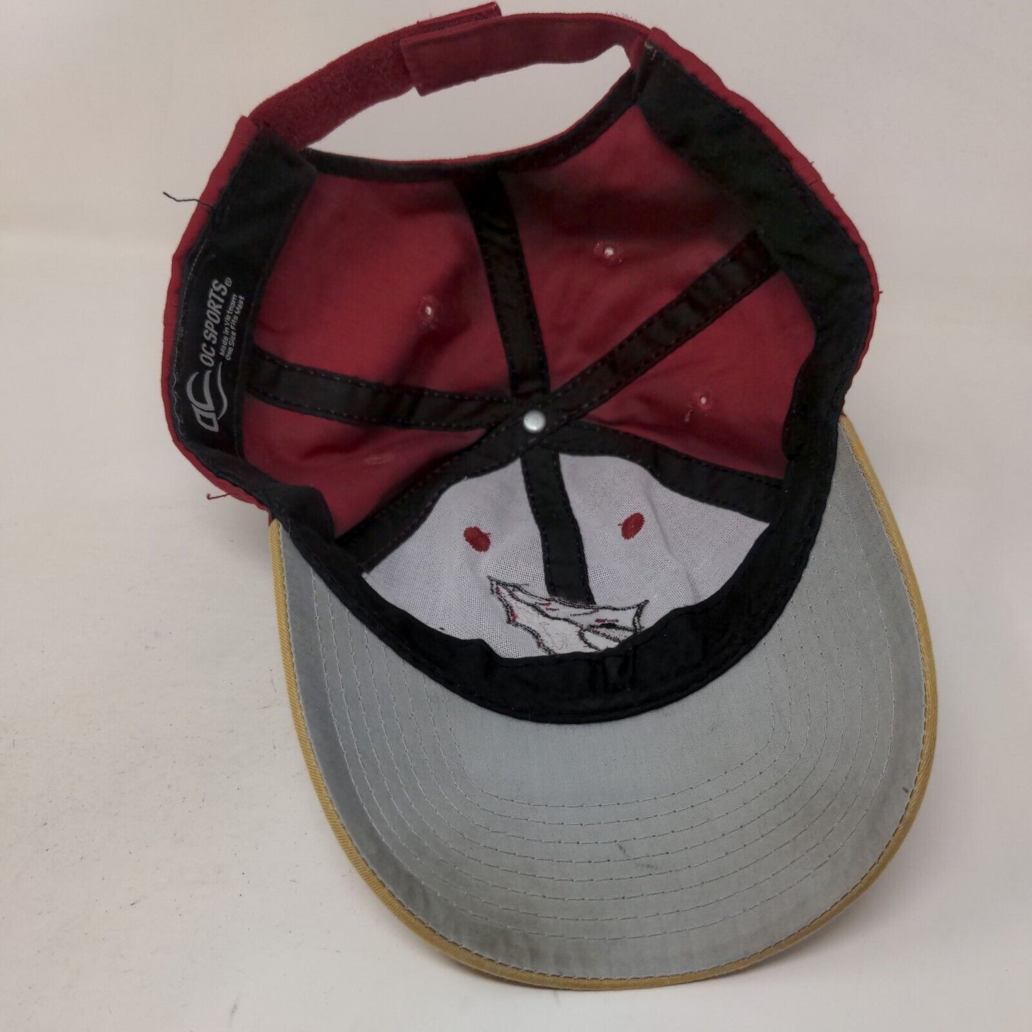 OC Sports Men's Strapback Hat Red OSFM Embroidered Florida State Seminoles Logo