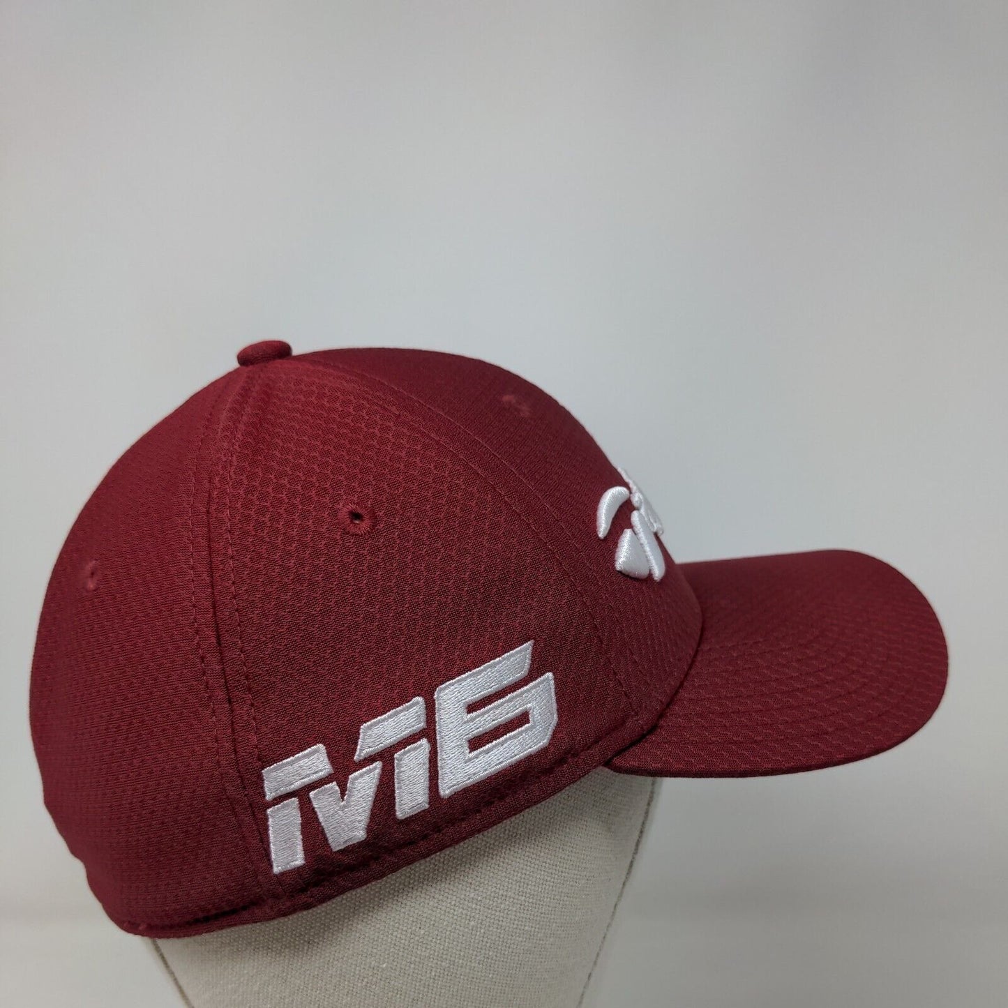Taylor Made Fitted Hat Red S/M Lightweight 6 Panel Tour Authentic New Era