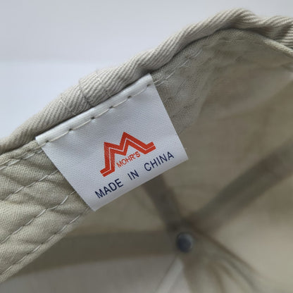 GAF 5 Panel Beige One Size Hat Snapback Weather Stopper Master Distributor Logo