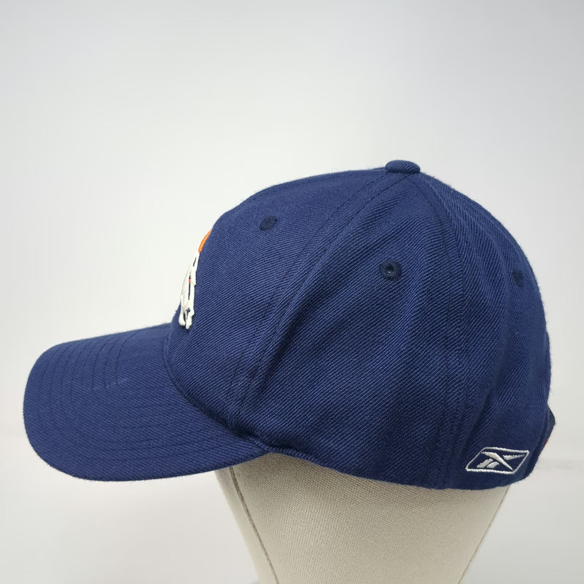 Reebok Denver Broncos NFL Blue Cap One Size Strapback Embroidered Orange White