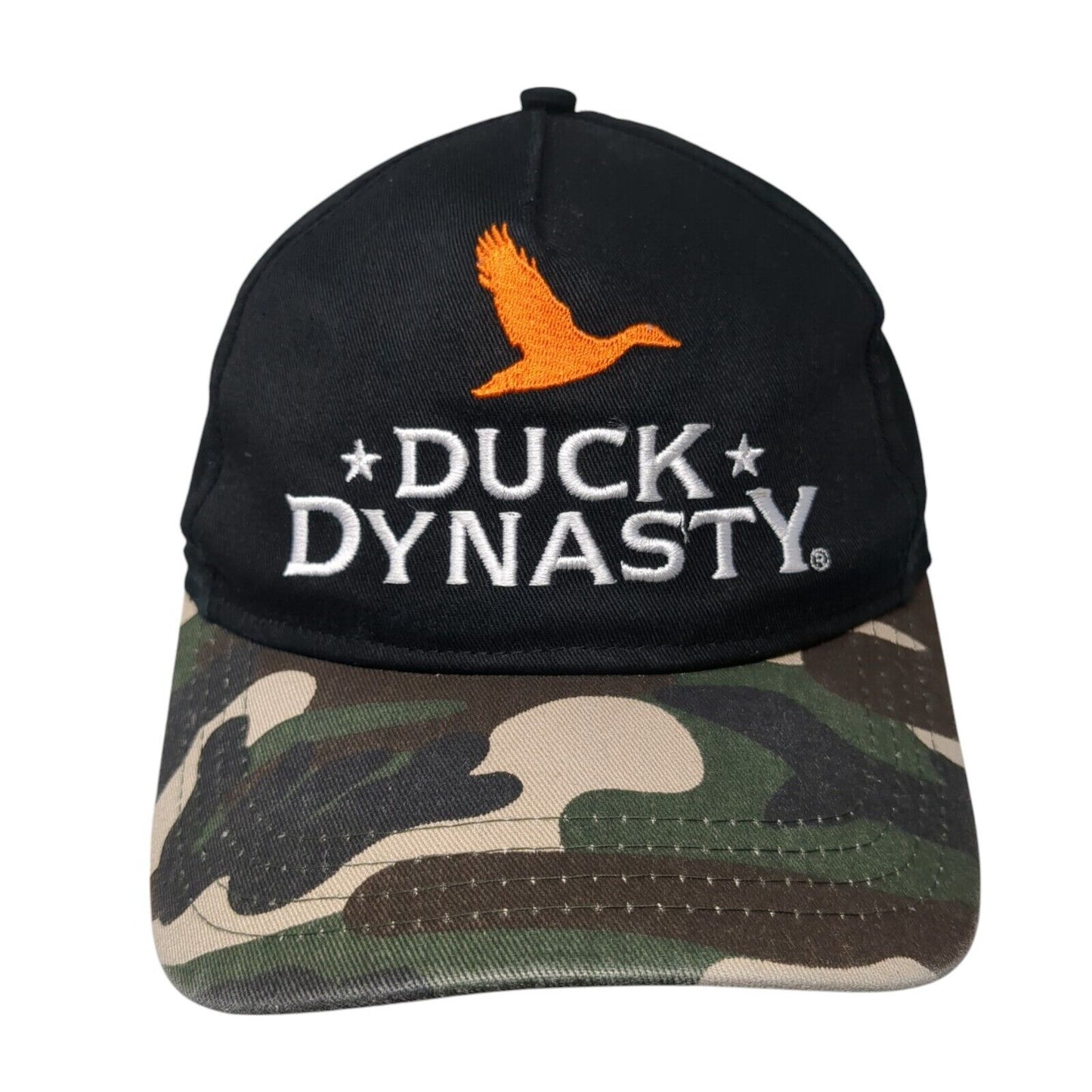 Duck Dynasty Strapback Hat Camouflage One Size Adjustable Embroidered Cotton