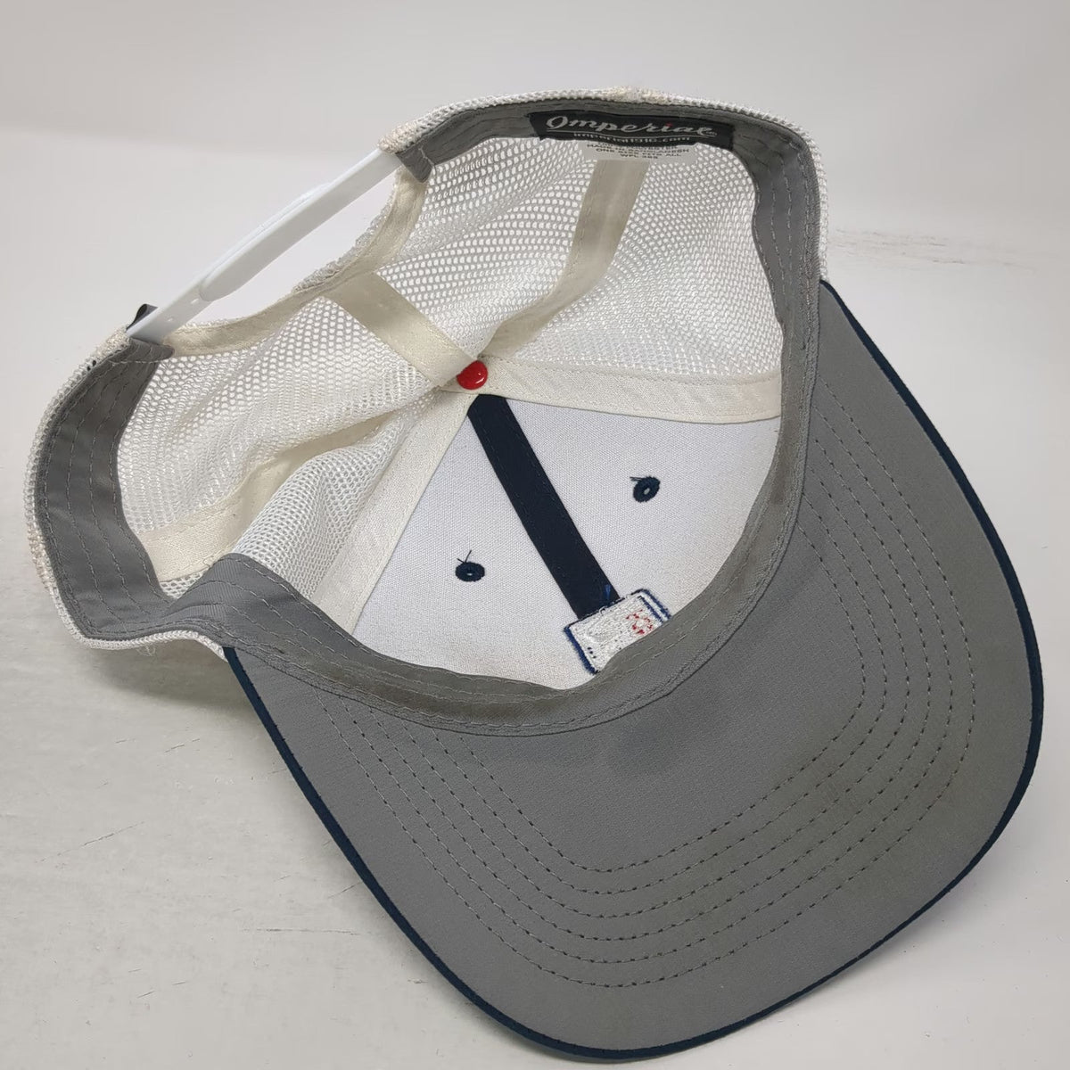 Imperial PGA TOUR Trucker Hat Blue One Size Mesh Back Golf Patch Logo Snapback