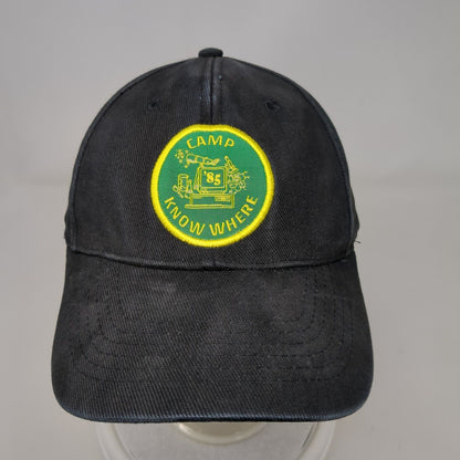 Camp Know Where Slideback Hat Black OSFM Stranger Things Netflix Funko