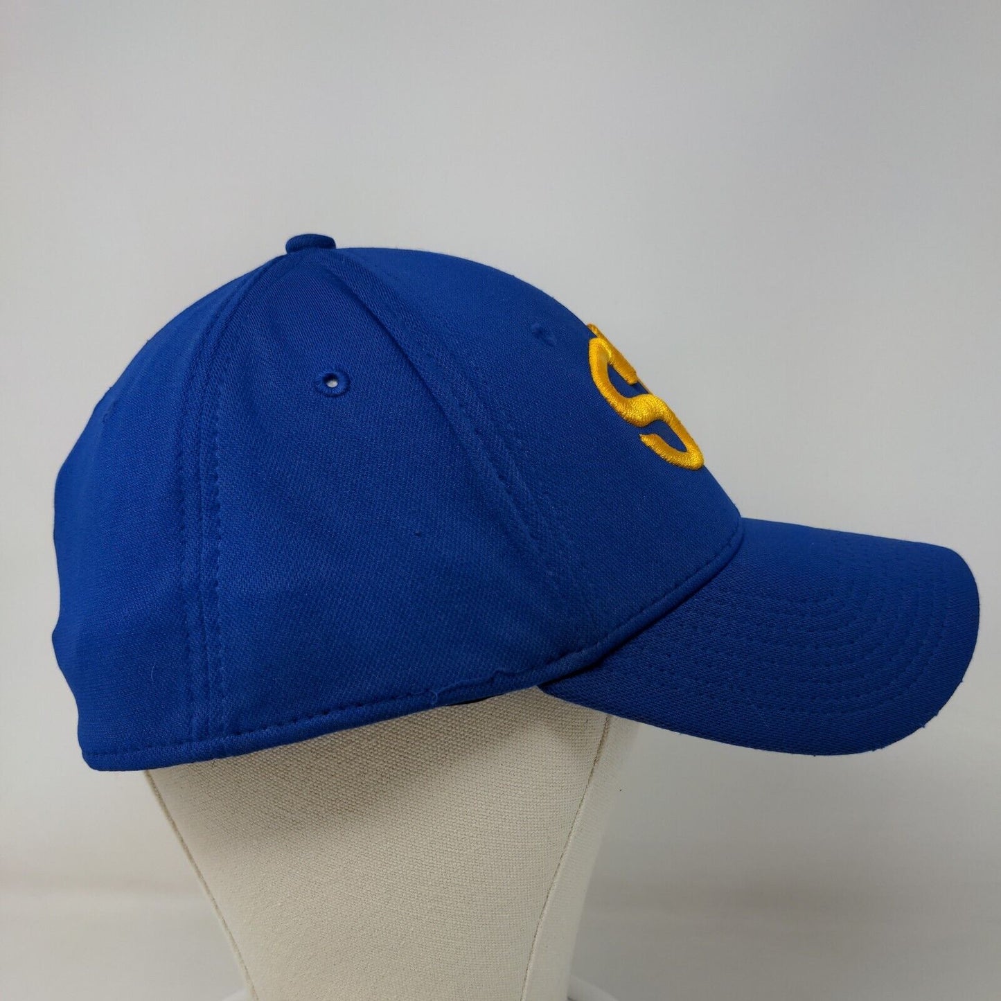 OC Sports Men's Fitted Hat Blue Size L/XL Embroidered Cowboy SM Logo
