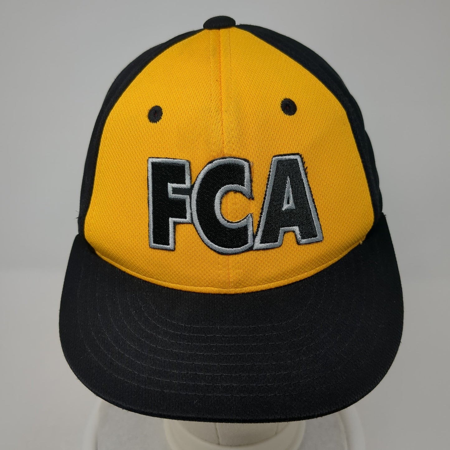 FCA Fitted Hat Multi XS Embroidered Colorblock Pacific Headwear 6 Panel