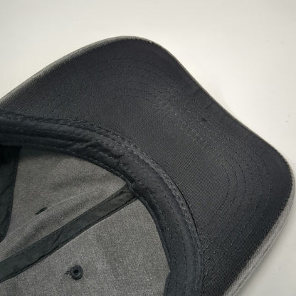 Lucky 7 Mania Jeans Baseball Cap Gray OSFM Washed Slideback MJ Logo Patch Hat