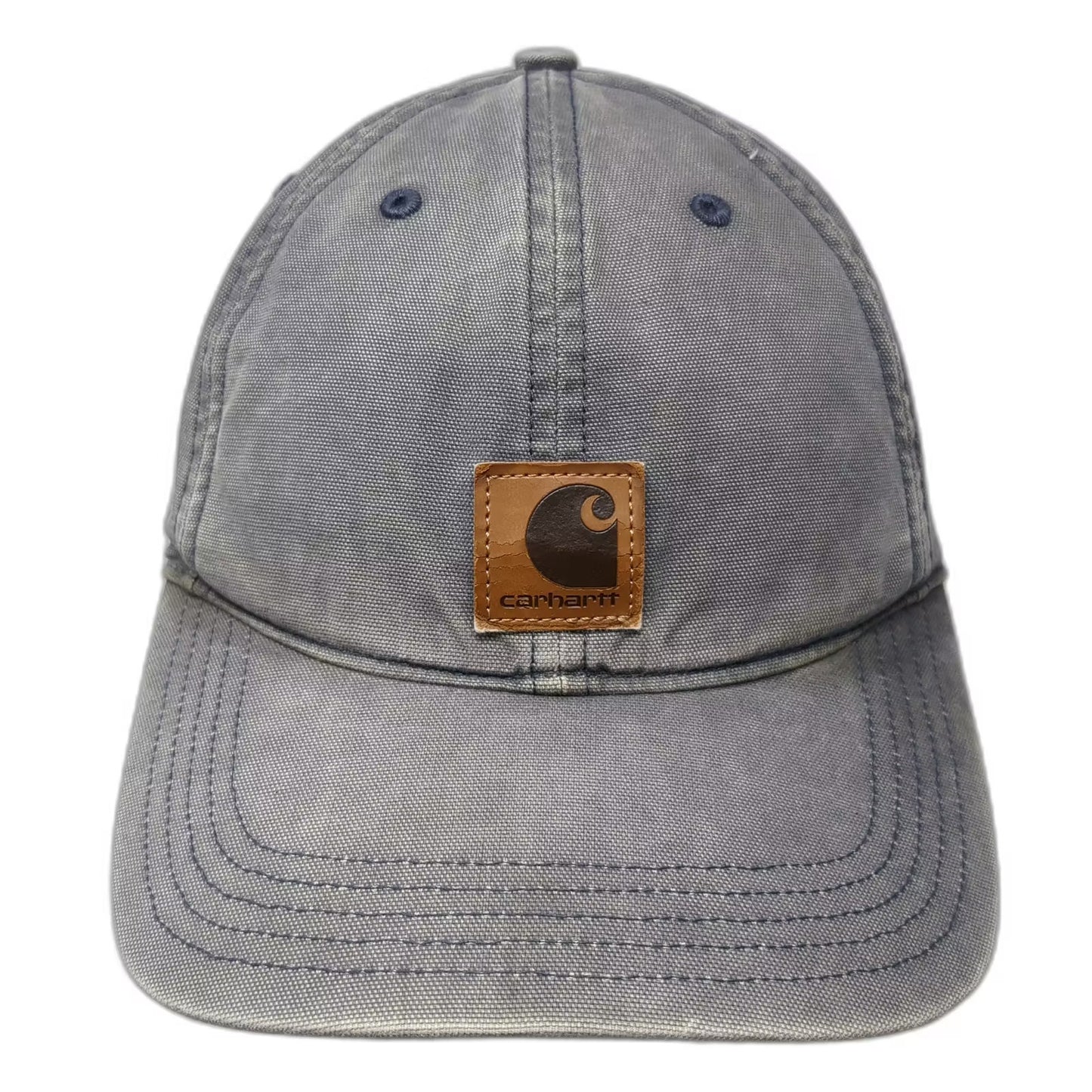 Carhartt Gray Brown Baseball Cap One Size Adjustable Strapback Logo Patch Hat