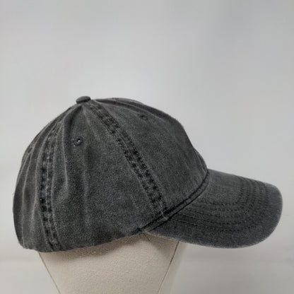 Unbranded Slideback Hat Gray One Size Adjustable Solid 6 Panel Blank
