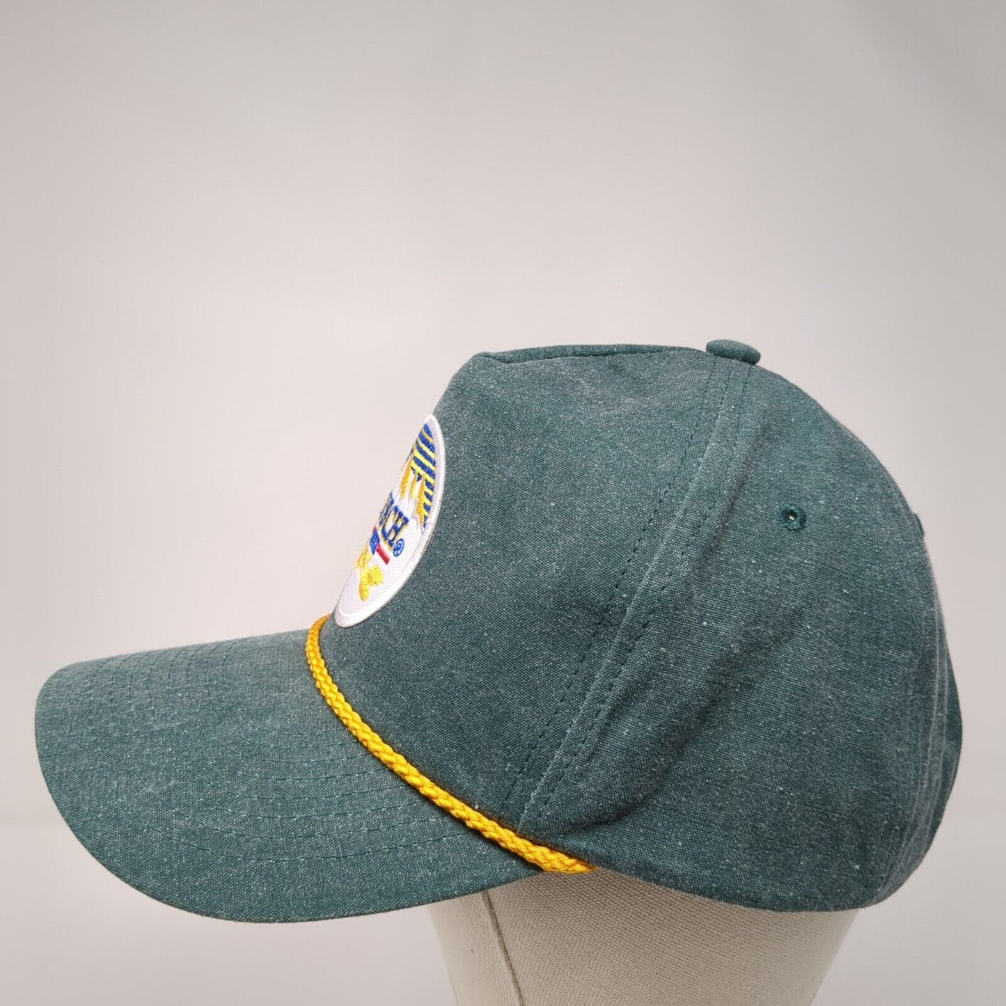 Busch Beer Patch Snapback Rope Hat Green One Size Adjustable Cobra