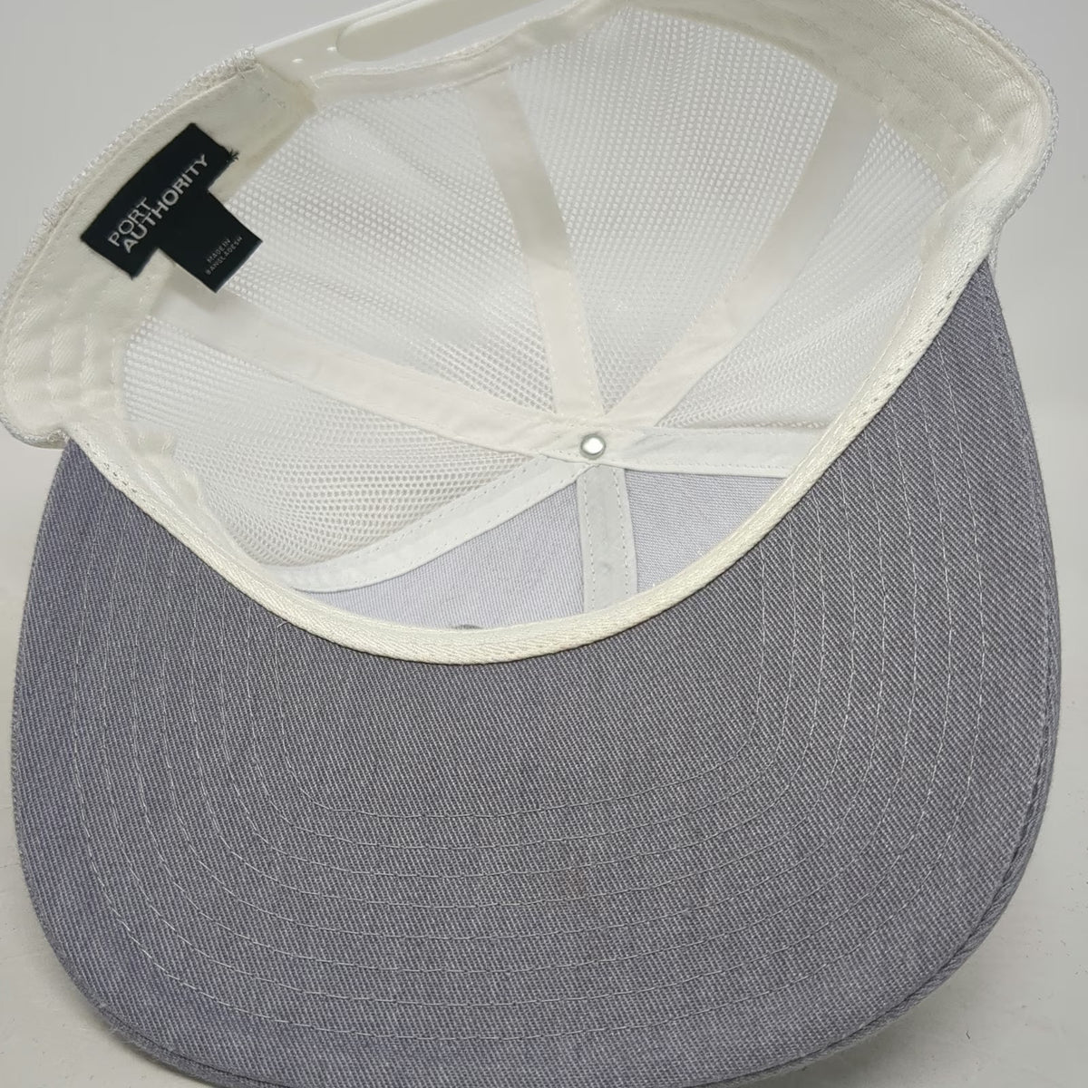 Port Authority Trucker Hat Gray One Size Mesh Back Snapback Sysco Foodie Logo
