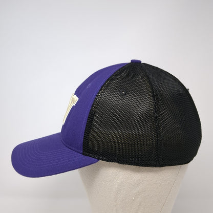 Washington Huskies Fitted Trucker Hat Purple One Size Lightweight Mesh Back Nike