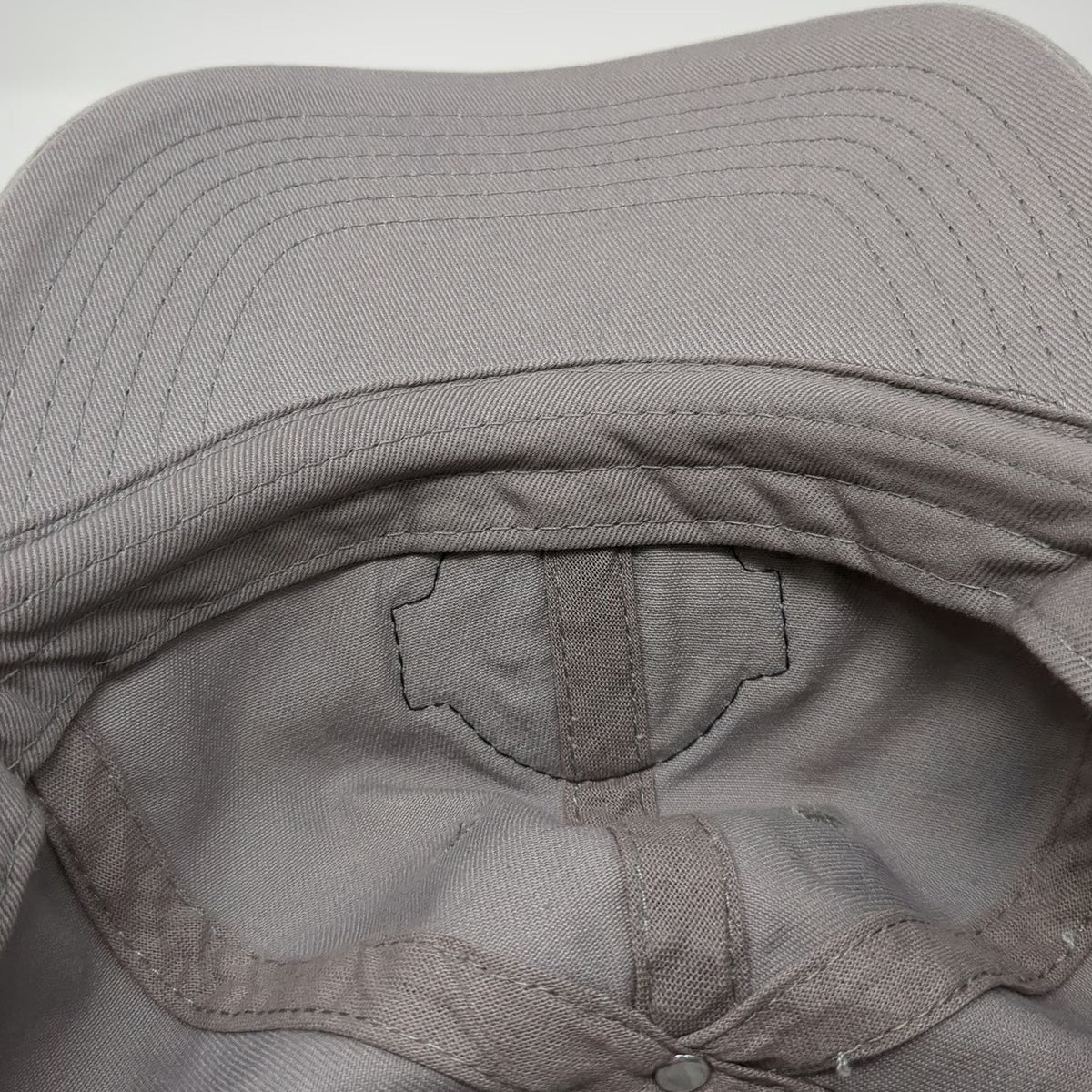 Gray One Size Baseball Cap High Mark Construction LLC Leather Patch Mountain Hat