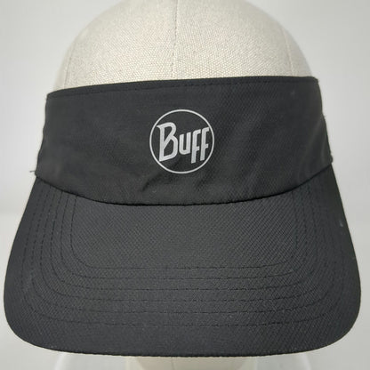 Buff Visor Black One Size Performance Running Logo Hat Reflective Strapback