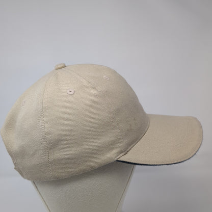 Unbranded Strapback Hat Beige One Size Solid Adjustable Outdoor Blank