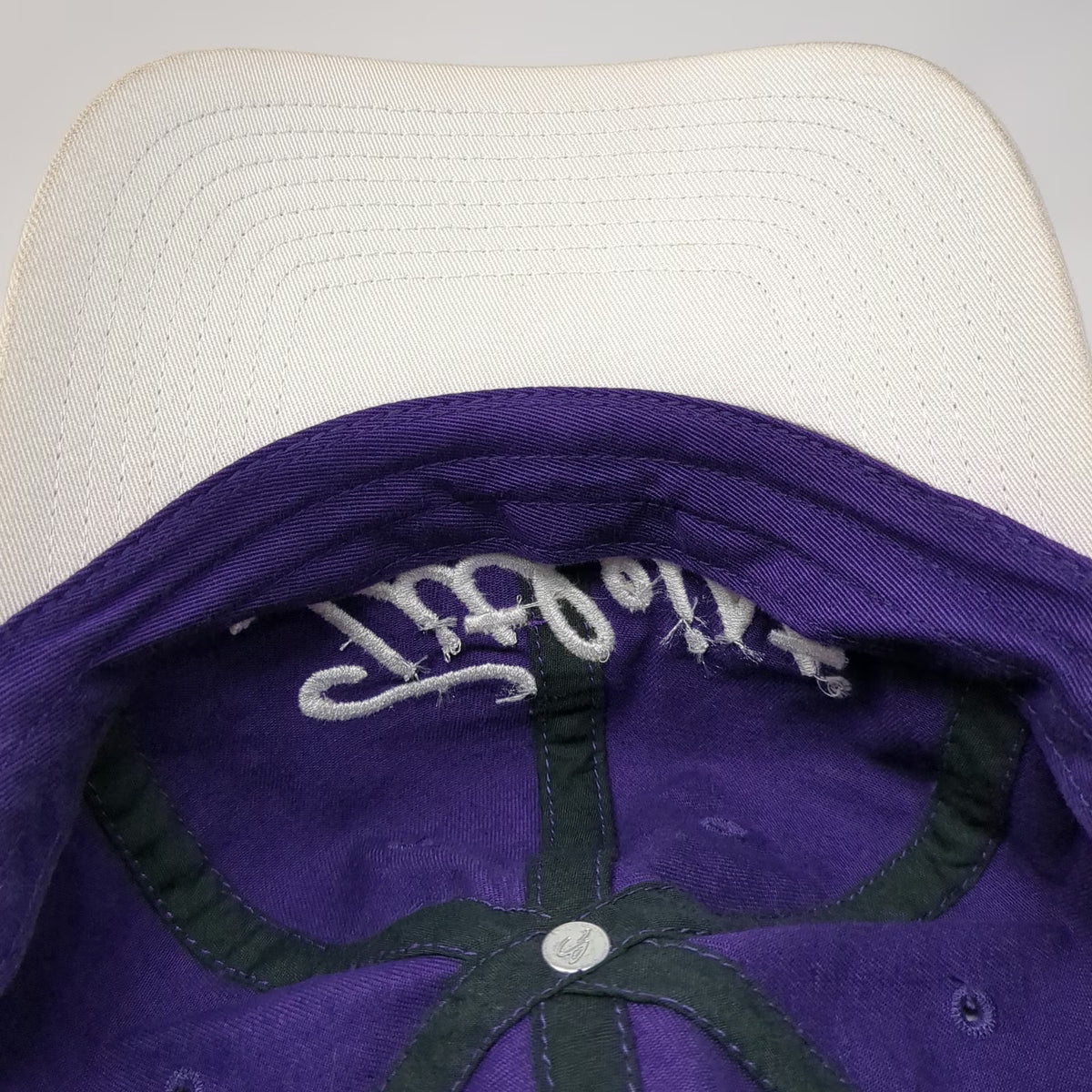 Titleist Baseball Cap Purple White One Size Adjustable Strapback Script Logo Hat