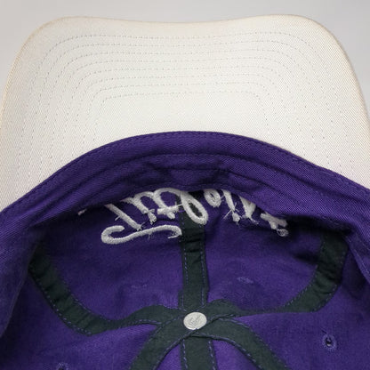 Titleist Baseball Cap Purple White One Size Adjustable Strapback Script Logo Hat