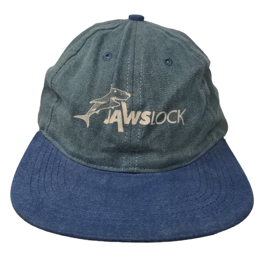 Jaws Lock Men's Snapback Hat Blue OSFA Graphic Logo Great Barrier