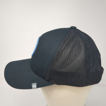 Travis Mathew Trucker Hat Black One Size River Club Mesh Snapback Golf 110 Patch