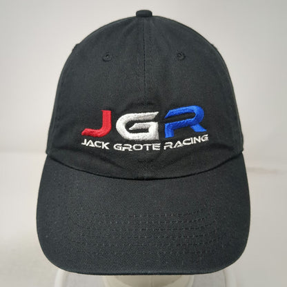 Jack Grote Racing JGR Black OSFM Baseball Cap Cotton Adjustable Slideback Hat
