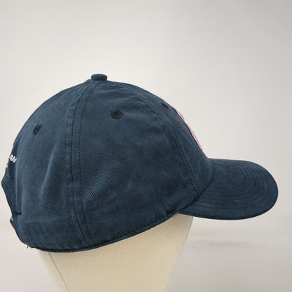 American Cancer Society Baseball Cap Blue One Size Pink Ribbon Slideback Hat