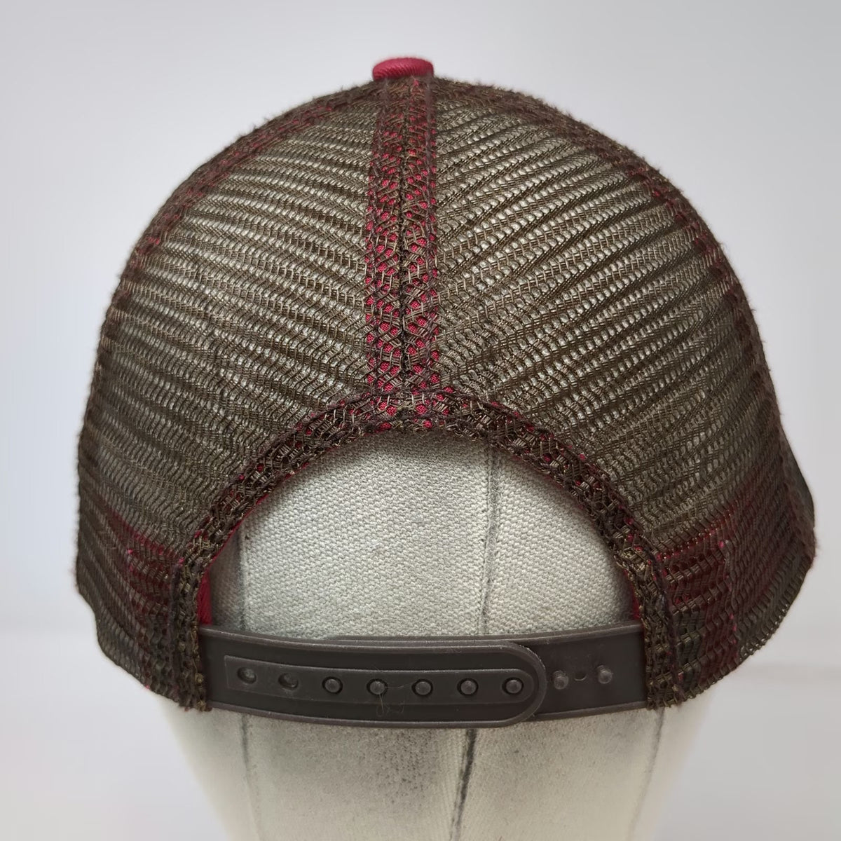 Paramount Reserve Trucker Hat Red Brown One Size Grand Design RV Mesh Back Patch