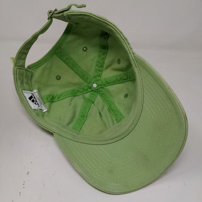 Adidas Boy's Slideback Hat Green Adjustable Embroidered Logo Distressed