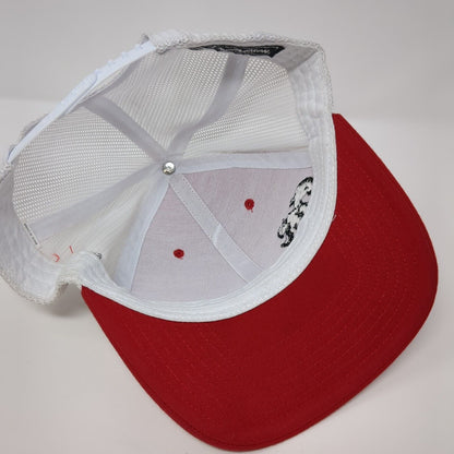 Power Engineers Snapback Trucker Hat Red OS Adjustable Mesh Back Richardson