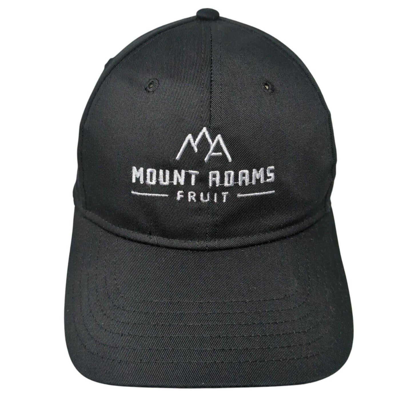 Mount Adams Fruit Snapback Hat Black One Size Embroidered 6 Panel Otto