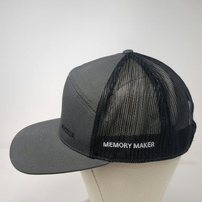 Richardson Trucker Hat Gray One Size Kioxia Memory Maker Mesh Snapback 7-Panel