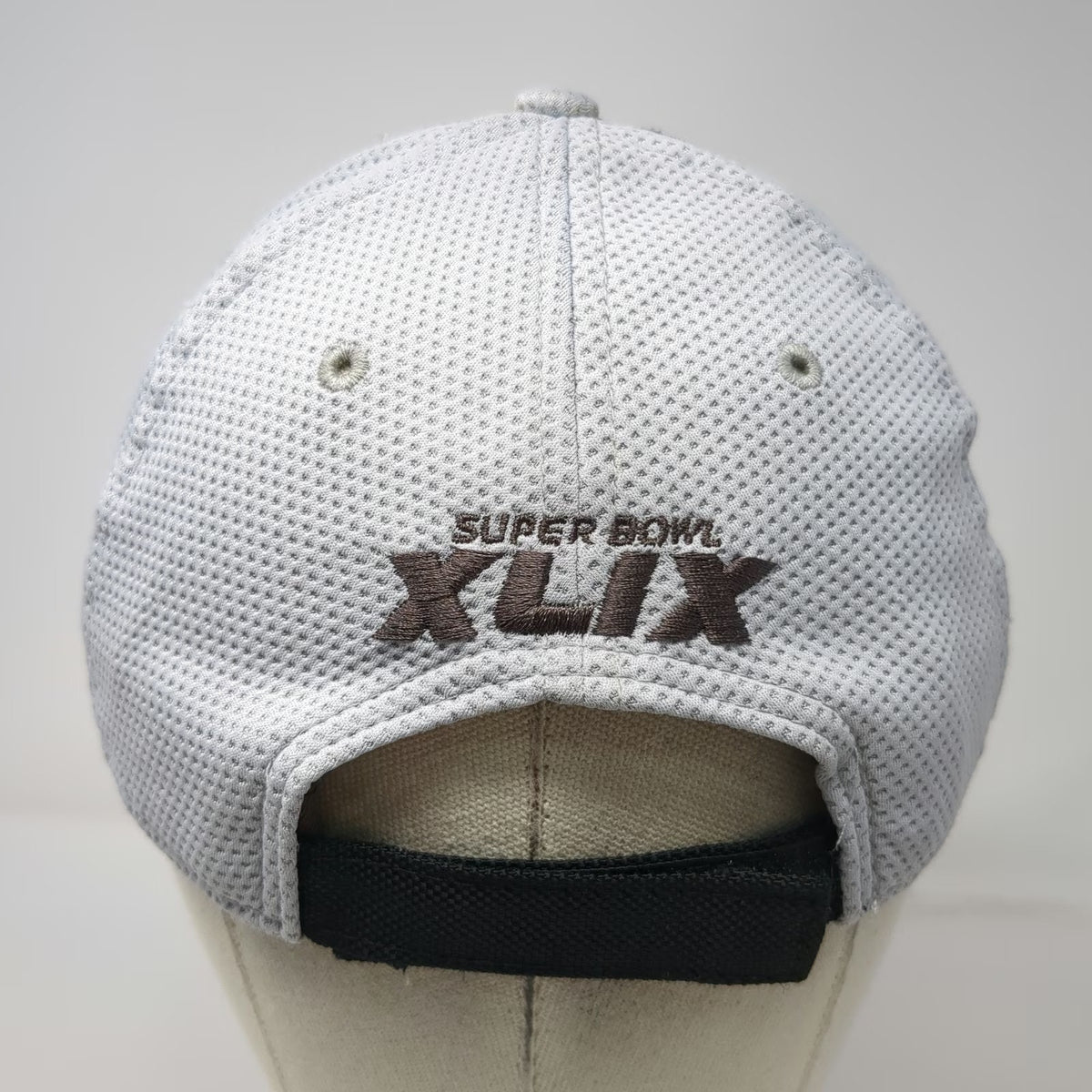 New England Patriots NFL New Era Cap Gray One Size Strapback SB XLIX Champs Hat