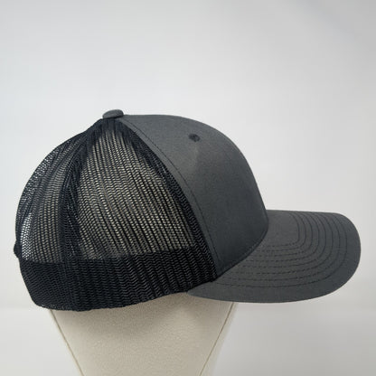 The Classics Yupoong Snapback Mesh Back Trucker Hat Gray One Size Blank